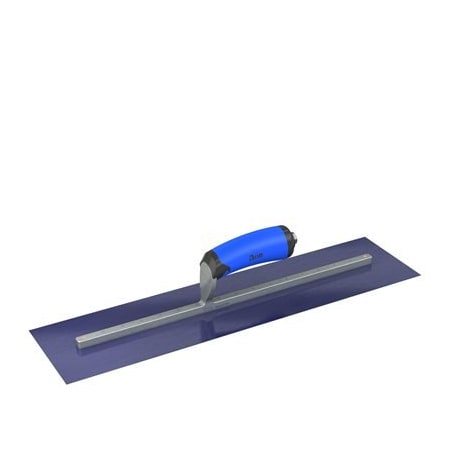 Bon Tool Ultra Flex Blue Steel Finishing Trowel - Square End 20" x 5" with Comfort Wave Handle 67-328